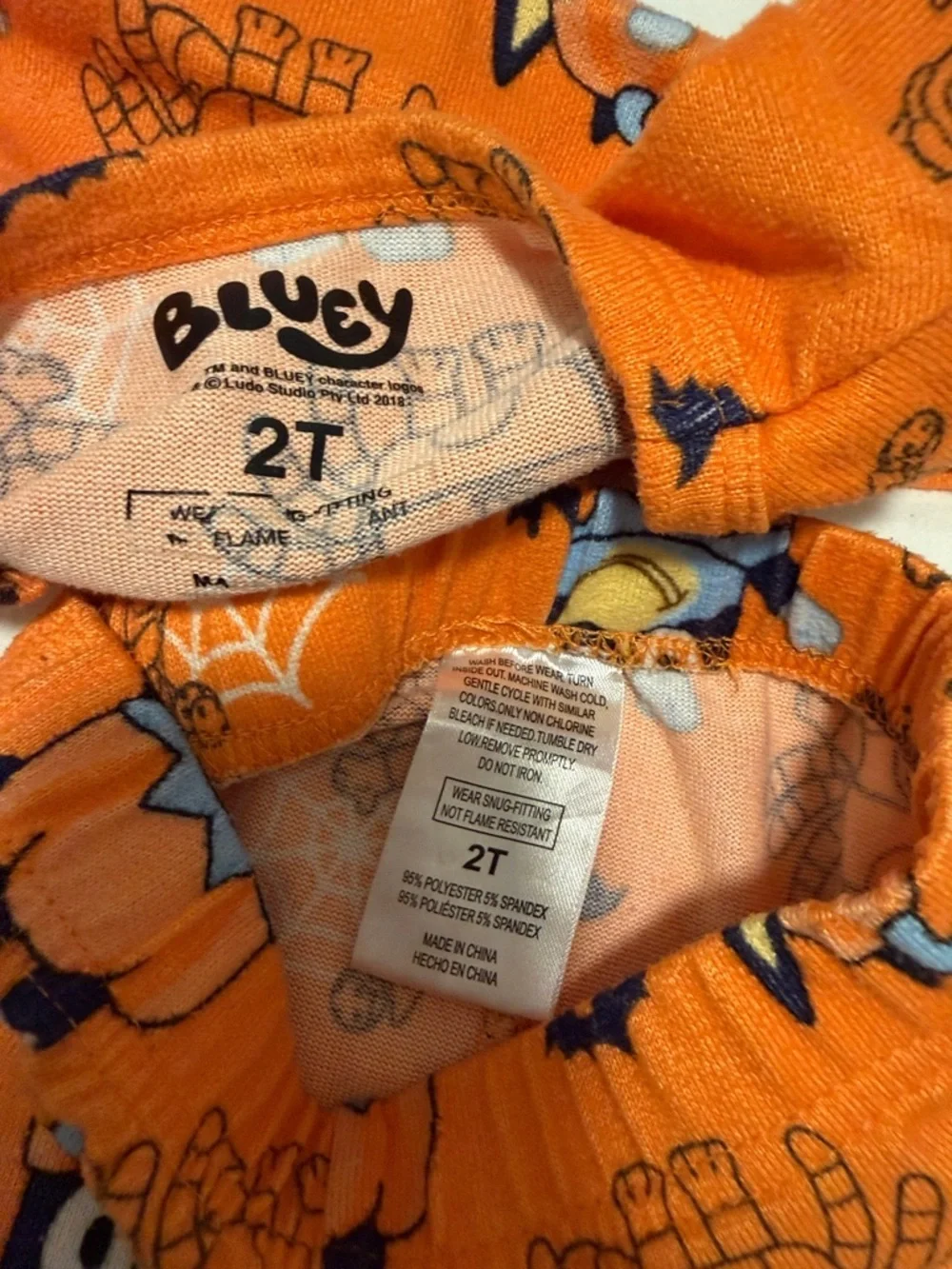 Bluey & Bingo Halloween Kids Pajama Set size 2T